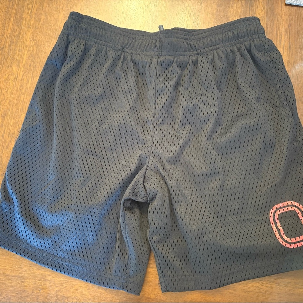 Overtime Black Mesh Shorts